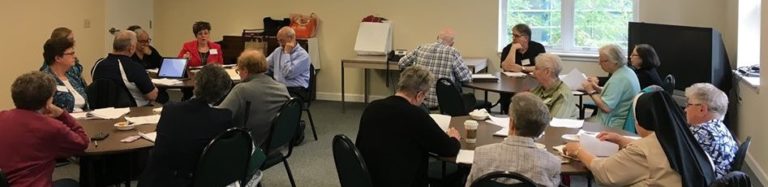 a board meeting in progress